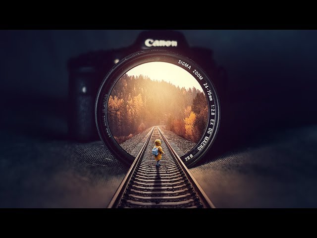 Rail inside illusion Photomanipulation tutorial by Rafy