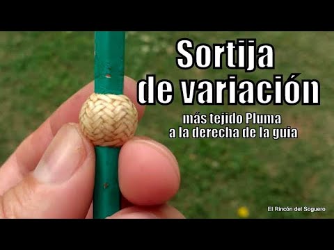 2-row variation ring with feather fabric "El Rincón del Soguero"