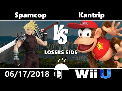 Rain City Wii U: Pools - Spamcop (Cloud) vs Kantrip (Diddy Kong, Sonic)