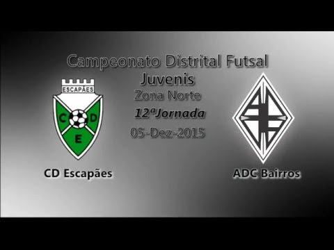 Resumo Golos CD Escapães vs ADC Bairros Juvenis 12ª Jornada