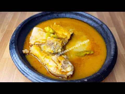 HOW TO MAKE GHANAIAN 🇬🇭 CHICKEN PEANUT LIGHT SOUP RECIPE. A COMBINATION OF PEANUT & LIGHT SOUP MIX