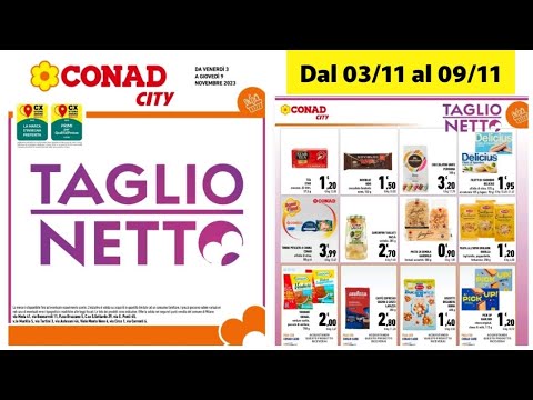 #volantino #conad dal 3 al 9 novembre #italia #taglio #netto