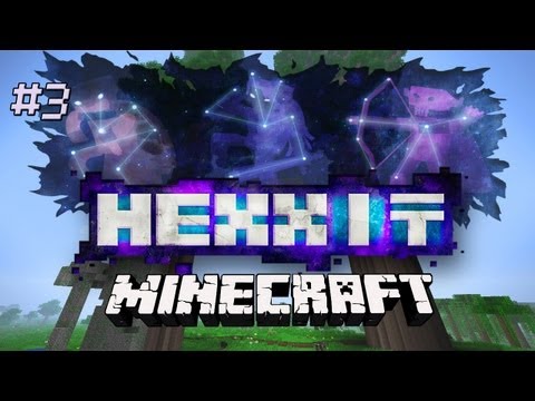 Minecraft:  Hexxit Mod Pack- Let's Play Ep 3  (Making Backpacks For Adventures To Come)