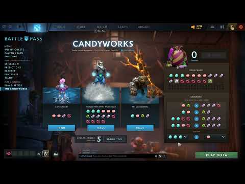 Dota 2 candy works FREE Arcana #dota2  #dota #gaben letss goo