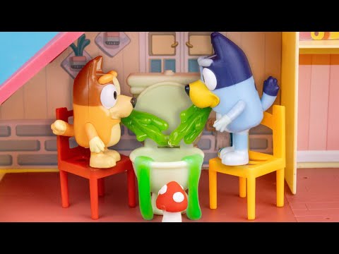 BLUEY e BINGO Ficam Doentes! 🤢 | Brinquedos Bluey em Português