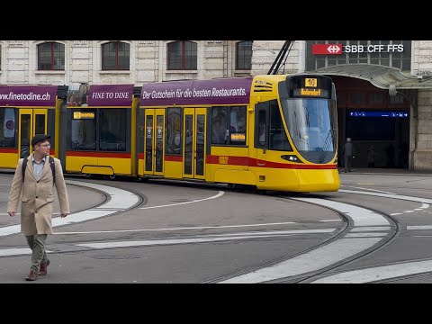 Die 🇨🇭Basler Linie 10 ist eine der längsten Strassenbahnlinien Europas.von SBB bis Dornach Bahnhof ￼