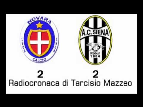 NOVARA-SIENA 2-2 - Radiocronaca di Tarcisio Mazzeo (1/5/2011) da Radiouno RAI