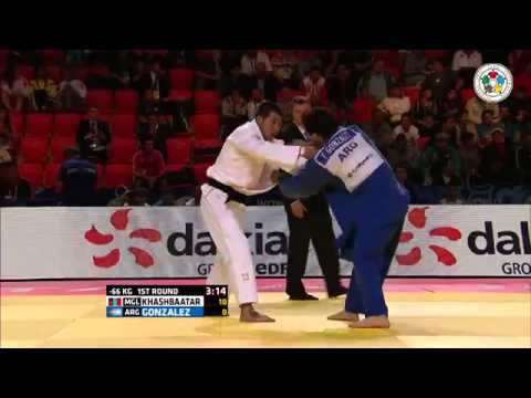 Tsagaanbaatar Khashbaatar vs Fernando Gonzalez World Judo Championships 2015