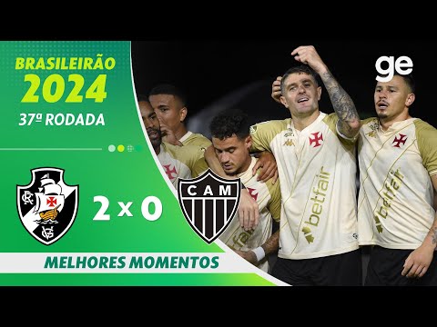 Gols e lances de Vasco da Gama x Atlético Mineiro
