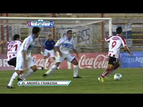 Gol de Franzoia. Unión 1 - Gimnasia ER 1. 24vos. de Final. Copa Argentina. FPT