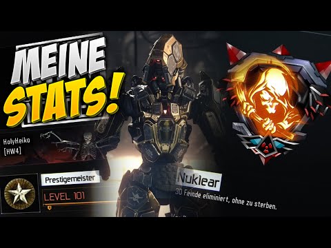 Black Ops 3 - MEINE STATISTIKEN auf Level 100! (Nuklears, Spielzeit usw.) #AlexDerSuchti