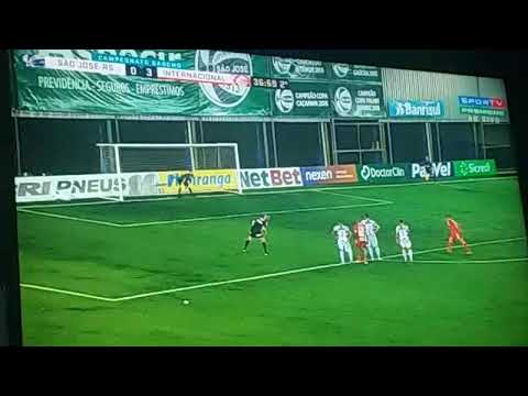 Gol do Inter....4 x 0 ...Tiago Galhardo... São José x Internacional