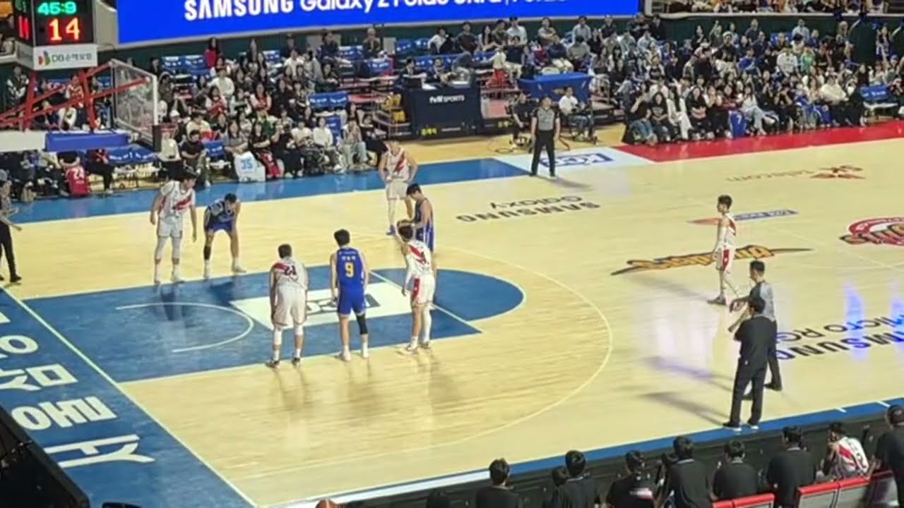 프로농구 삼성 VS 정관장 라이벌 빅매치의 하이라이트(44:19 ~ 49:19)