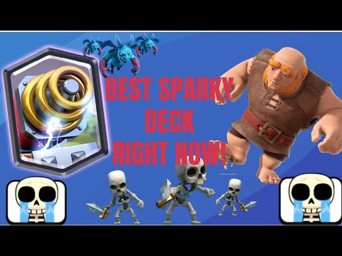 TOP 200 WITH THIS INSANE GIANT SPARKY DECK!!! BEST GIANT SPARKY  DECK RIGHT NOW | Ft. Hicham❤️Snipe