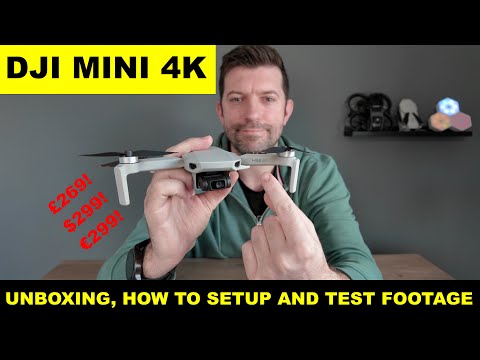 DJI MINI 4K DRONE UNBOXING, HOW TO SET UP AND SAMPLE 4K FOOTAGE