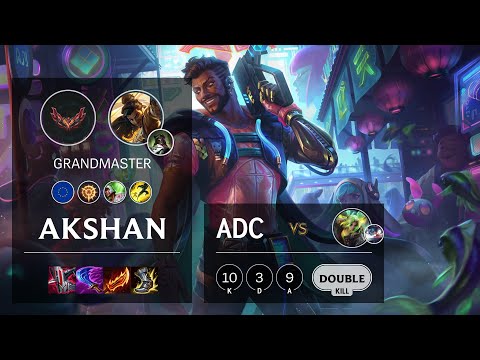 Akshan ADC vs Zeri - EUW Grandmaster Patch 12.4