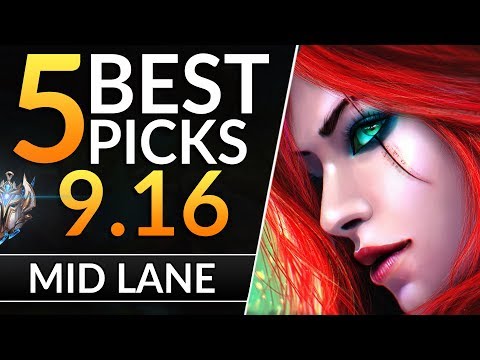 5 BEST MID Champions you MUST PLAY in 9.16: Tier List Tips to RANK UP | League of Legends Meta Guide