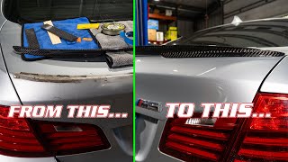 COMPLETE Guide! How To Install a Spoiler on our BMW M5 - Carbon Fiber from Turner Motorsport