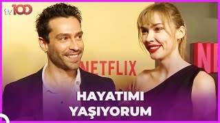 Ekin Koç ile sevgilisi el ele Netflix gecesinde