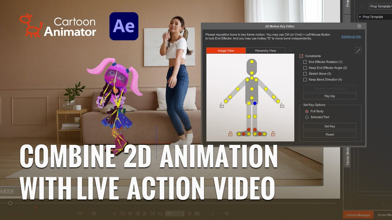 How to Add Animated 2D Character, VFX with Live Video for Video Animation Maker | Cartoon Animator 4 - YouTube