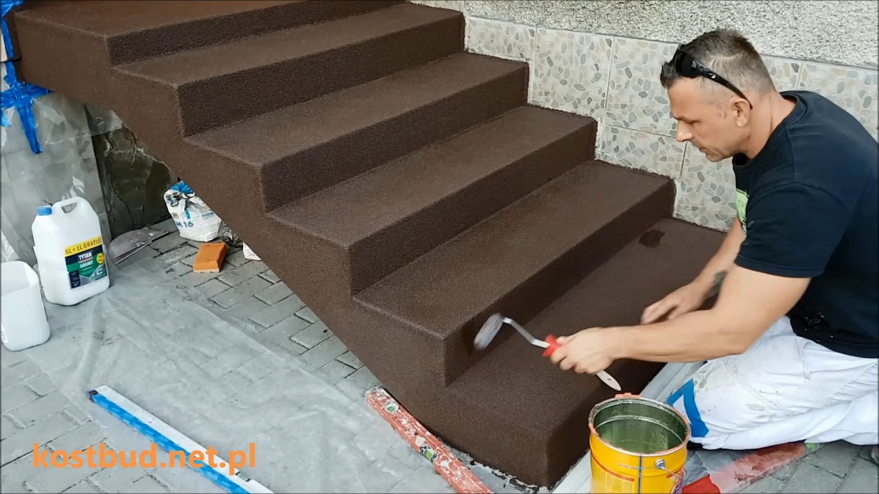 Żywica Schody Epoksyd Poliuretan Piasek Kwarcowy