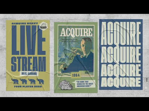 Acquire - 4p Teaching, Play-through, & Roundtable Discussion by Heavy Cardboard