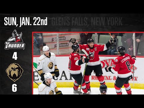 1/22/23 Newfoundland Growlers 6 - Adirondack Thunder 4