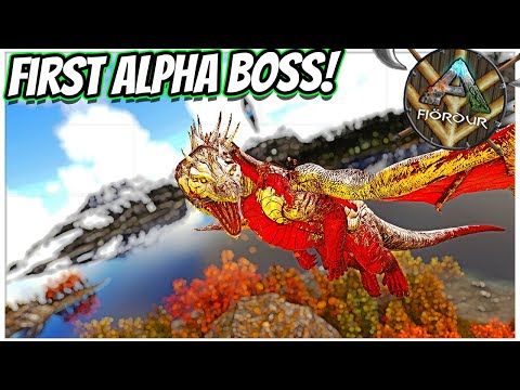 TAMING MY FIRST ALPHA BOSS THE ALPHA DRAGON!!  || Ark Primal Fear Fjordur Ep 26!