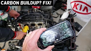 WHY THERE IS CARBON BUILD UP IN KIA OPTIMA ENGINE, CARBON BUILD UP INTAKE, VALVES, THROTTLE BODY