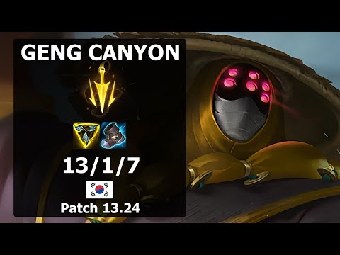 GenG Canyon Jax JUNGLE vs Vi| Patch 13.24 KR Challenger