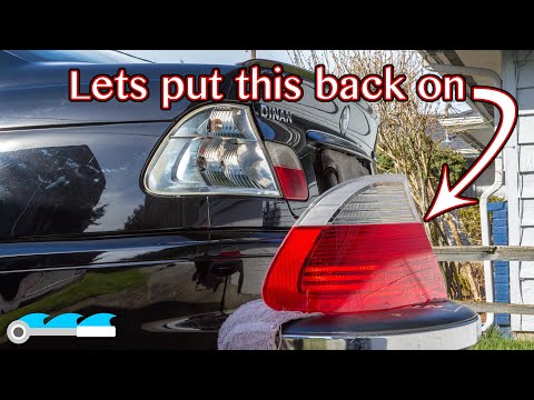 How to Prep & Glue Tail Light Cover  |  BMW E46 M3 2001  |  Jonathan Reinke