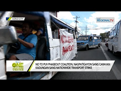 One Western Visayas: Transport groups, nagpatigayon sang caravan kontra PUV Modernization Program