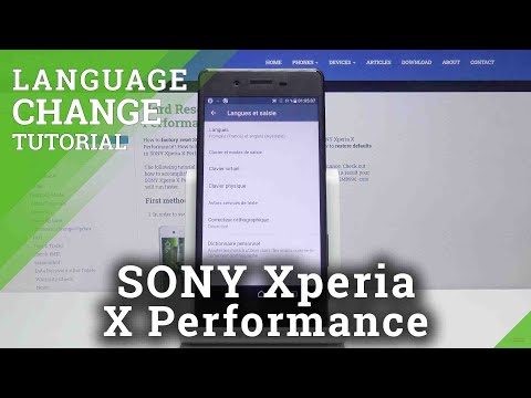 How to Change Language in SONY Xperia X Performance – Language Settings