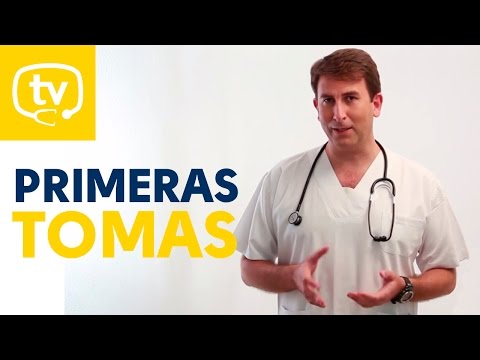 Las primeras tomas de un bebé