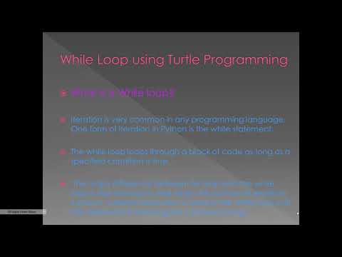 Lesson 4 While Loop Using Turtle Programming