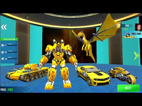 Robots Can Turn Into Dragons, Motorbikes, Cars And Tanks - Best Android Game Play