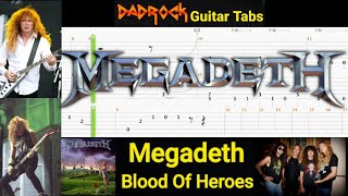 Blood Of Heroes - Megadeth - Guitar + Bass TABS Lesson
