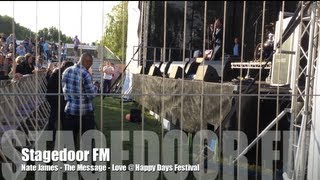 Nate James - The Message (Live @ Happy Days Festival)