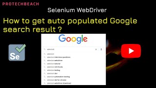 How to get auto populated Google search result in selenium WebDriver