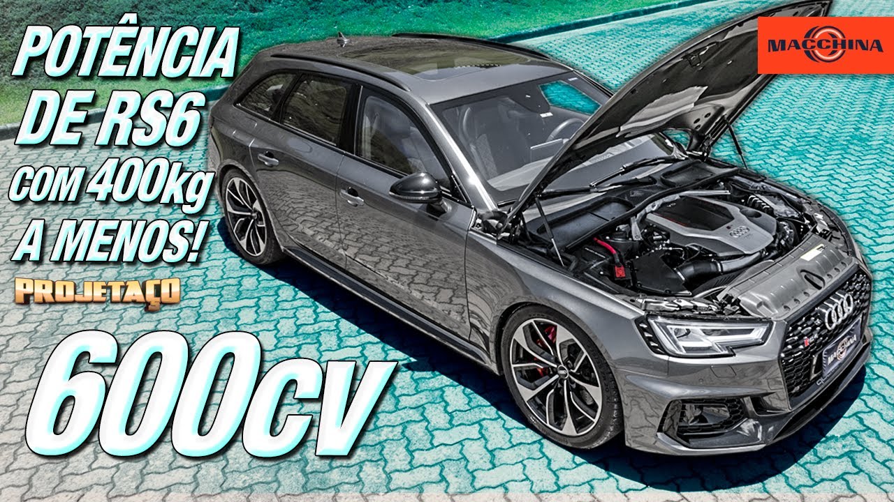 Audi RS4 com 600cv, ronco de GT-R e 0-100 nos 3s!