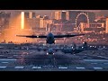Multiple Aircraft Takeoff Land At Nellis AFB 2022