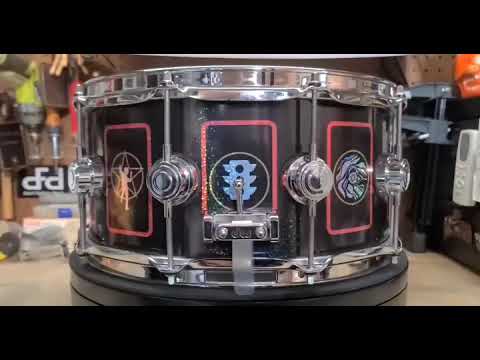 DW Anika Nilles / RUSH DRVD6514SVCBK 6.5"x14" Fifty Something Tour Tribute Snare Drum 2026 - Black Nickel over Brass image 19