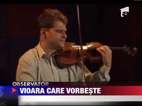 Ion Mazur's Talking Violin.  Observator, Antena 1 interview