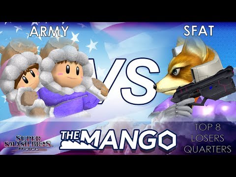 The Mango - TS TNC | ARMY  (ICs) VS CLG | SFAT (Fox) - SSBM Top 8 - Losers Quarters
