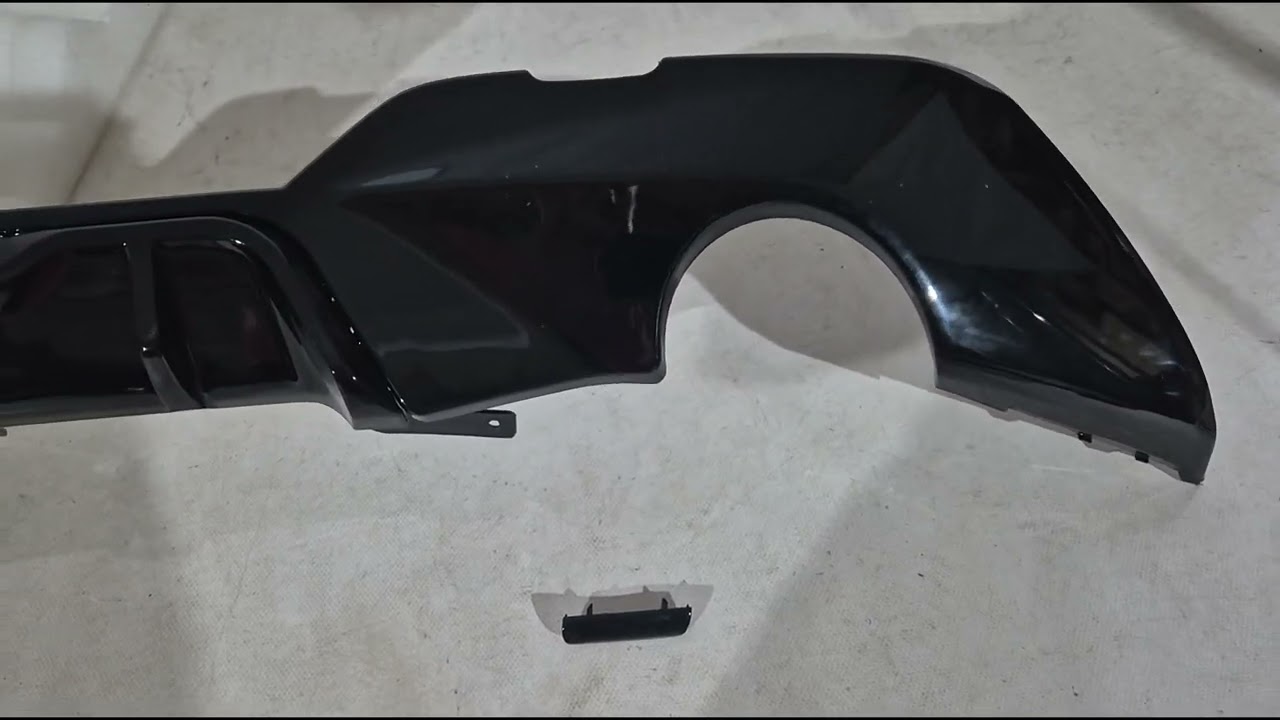 BMW 3 серия G20/G21 2018- гг. Диффузор заднего бампера DPT (для M-Sport 2018-2022, Черный Глянец) Video 1