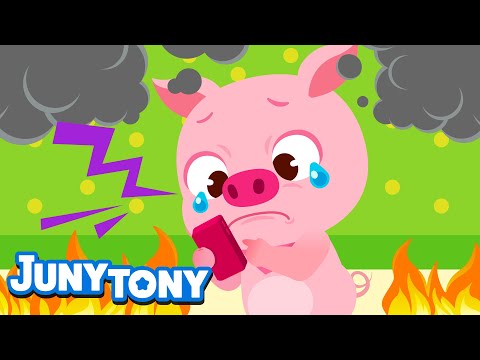 Não Brinque com Fogo | Segurança | Música Infantil | JunyTony em Português