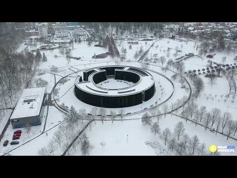 Busko-Zdrój zimą z drona - zobacz jak wygląda miasto zimą