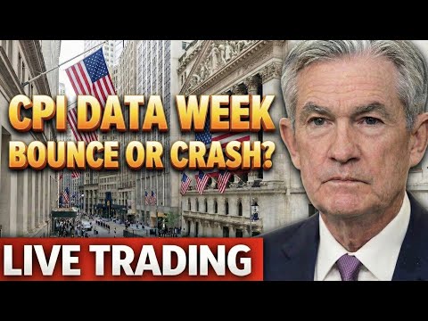 CPI Week, Stock Market Big Reversal, Price Action LIVE TRADING
