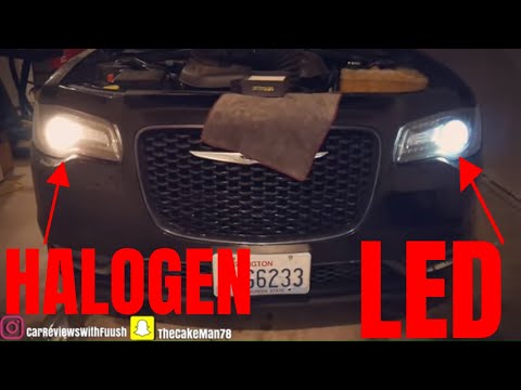 LED HEADLIGHTS ARE BETTER THAN HALOGEN LIGHTS (CHRYSLER 300 MOD)