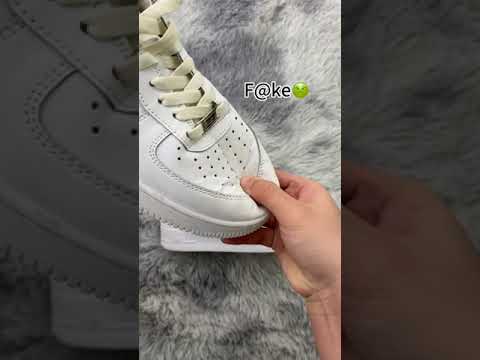 Air Force 1 White Real vs Fake difference,Have you noticed this before?